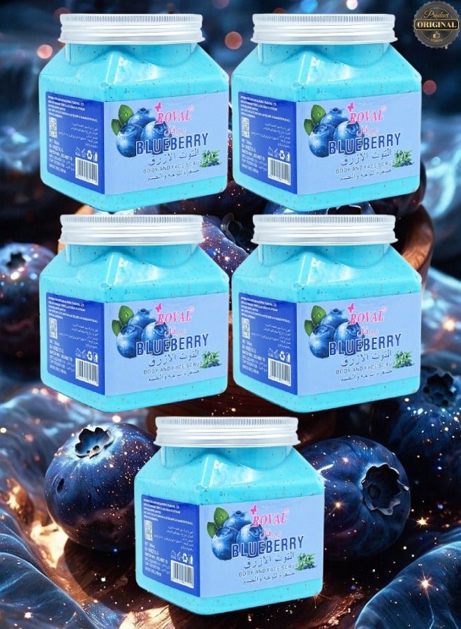 ROVAL 5 Pieces Blueberry Body And Face Scrub  - Image 1