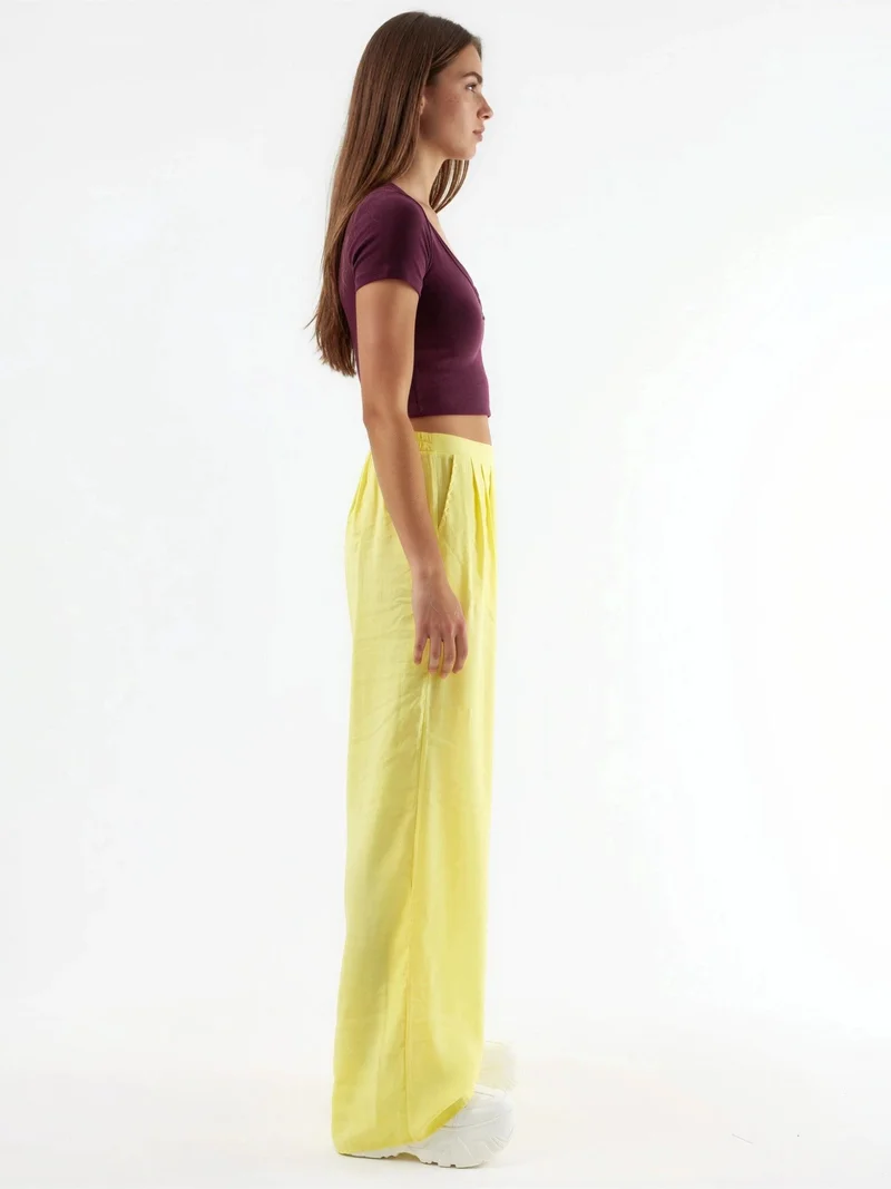 Busem BUSEM Wide Leg Pleated Trousers