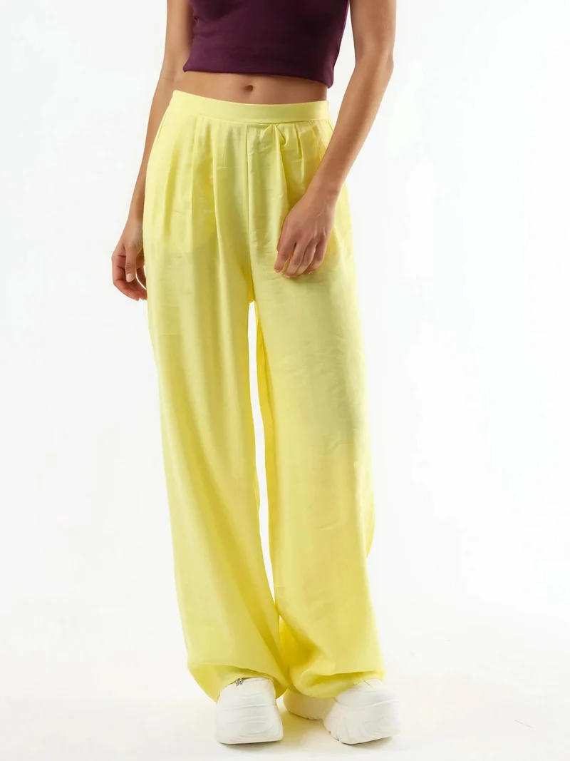 Busem BUSEM Wide Leg Pleated Trousers