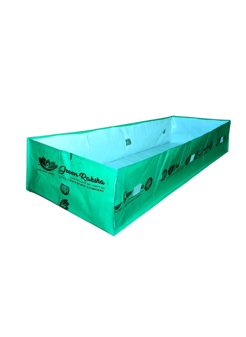 Green Raksha Agro Seva Green Raksha Agro Seva 350 GSM HDPE UV STABILIZE Imported VERGIN Fabric Vermi Compost Making Bed Pack of 2 12ft Lx 4ft W x 2ft H  - Image 1