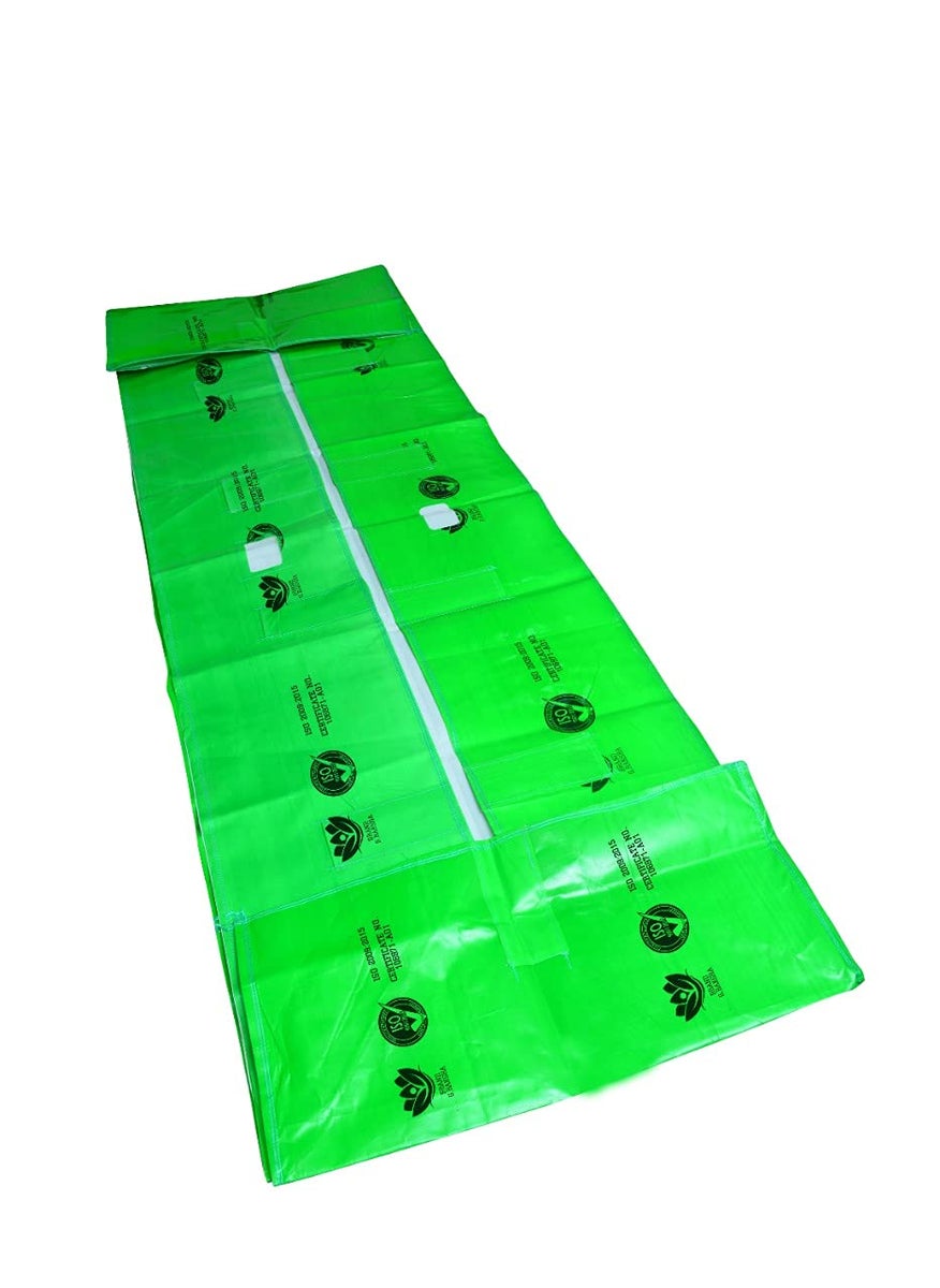 Green Raksha Agro Seva Green Raksha Agro Seva 350 GSM HDPE UV STABILIZE Imported VERGIN Fabric Vermi Compost Making Bed Pack of 2 12ft Lx 4ft W x 2ft H  - Image 4