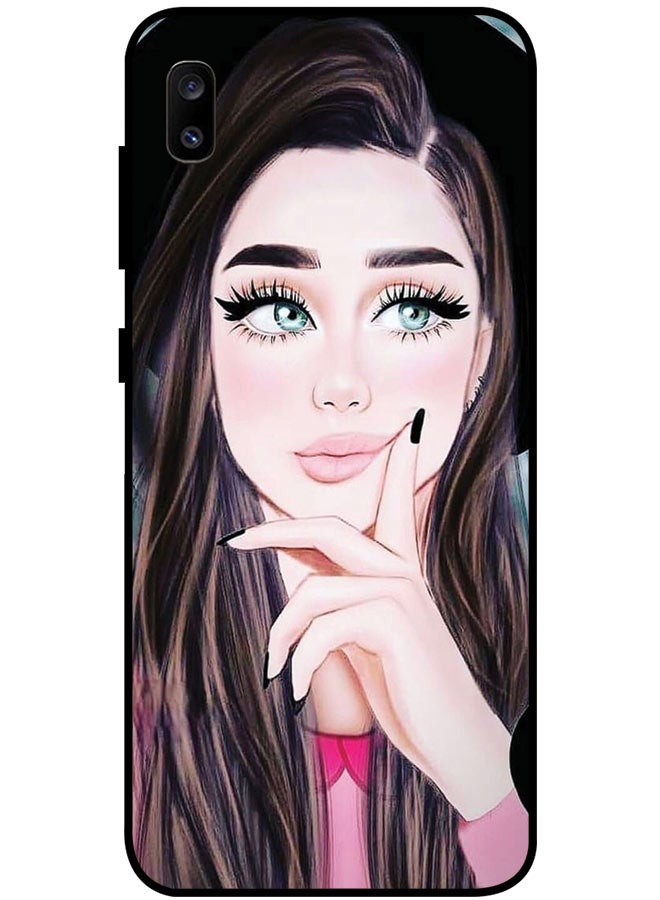 EYE CATCH Protective Case Cover For Samsung Galaxy A20 Smart Series Printed Protective Case Cover for Samsung A20 Cute Girl - Image 1