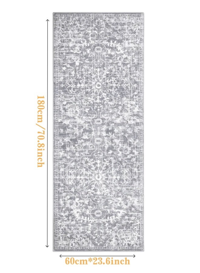 Retro Persian style living room coffee table bedroom carpet - anti slip, stain resistant, easy to clean, washable, soft and comfortable area carpet - Image 1