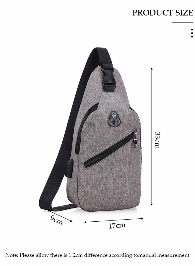 DUNISO Waterproof Sling Bag Crossbody Backpack for Men Sling Backpack Hiking Daypack Multipurpose Cross Body Chest Bag With USB Charging Port - Image 2