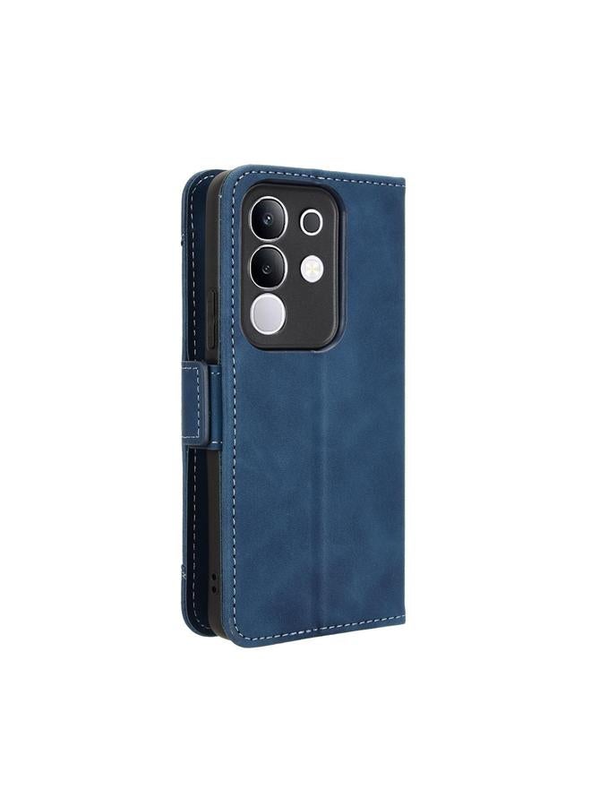 إيروريكس جراب لهاتف vivo Y29 4G / T4x 5G مصنوع من الجلد وملمس جلد العجل وفتحات للبطاقات - Image 3