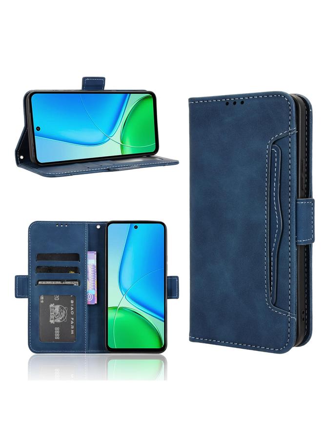 إيروريكس جراب لهاتف vivo Y29 4G / T4x 5G مصنوع من الجلد وملمس جلد العجل وفتحات للبطاقات - Image 1