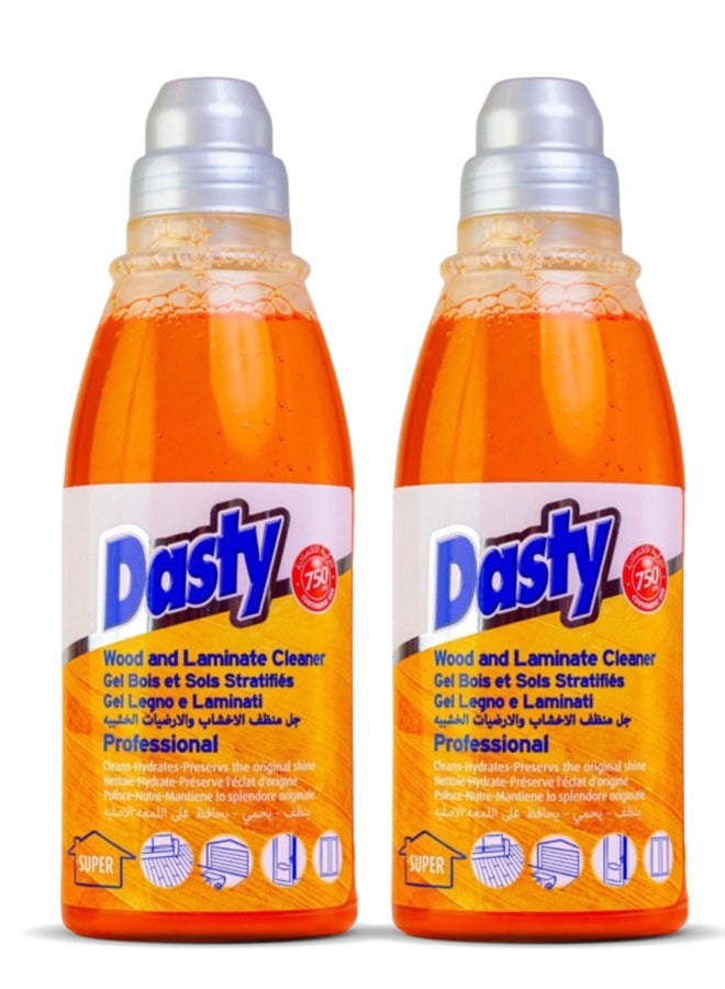 داستي منظف ​​الخشب والصفائح ٢ × ٧٥٠ مل
