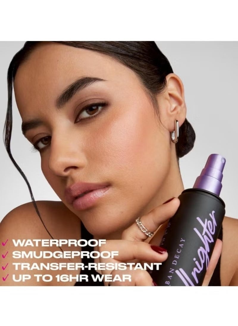 Urban Urban Decay All Nighter Waterproof Makeup Setting Spray for Face (Full Size), Long-lasting Award-winning Finishing Spray for Smudge-proof & Transfer-resistant Makeup, Natural Finish - 4 fl oz  - Image 5