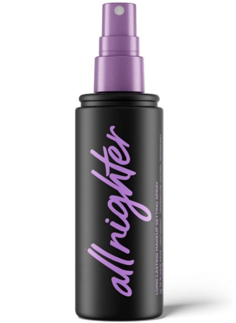 Urban Urban Decay All Nighter Waterproof Makeup Setting Spray for Face (Full Size), Long-lasting Award-winning Finishing Spray for Smudge-proof & Transfer-resistant Makeup, Natural Finish - 4 fl oz  - Image 1