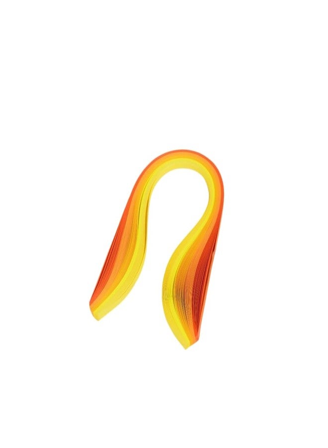ODETOJOY Multi-Color Paper Quilling Strips Set Amber Saffron Daffodil- 6 Gradient Colors - 21-inch Length - 3mm Width (0.12 in) - DIY Quilling Strips Assortment Crafts Sunflower - Image 1
