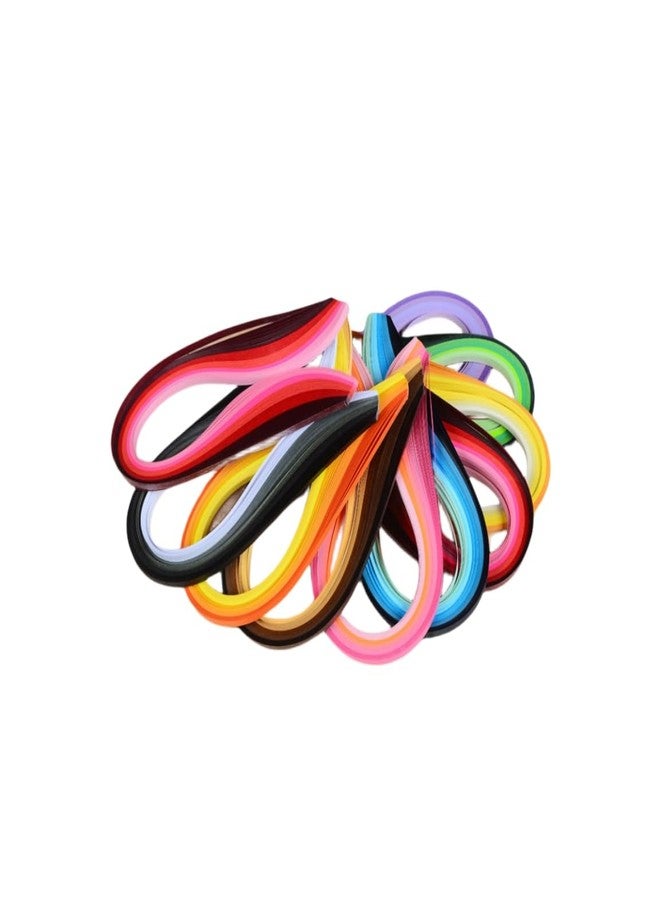 ODETOJOY Multi-Color Paper Quilling Strips Set Amber Saffron Daffodil- 6 Gradient Colors - 21-inch Length - 3mm Width (0.12 in) - DIY Quilling Strips Assortment Crafts Sunflower - Image 2