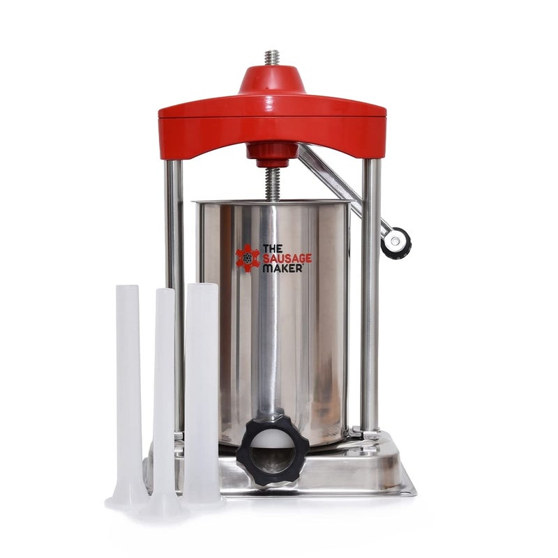 The Sausage Maker - 15 lb. Heavy Duty Vertical Sausage Stuffer - Includes Stuffing Tubes - Metal Gears - Image 2