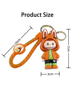 GMORO 4pcs Labubu Keychain Cute Mini LABUBU Keychain  - Image 3