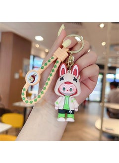 GMORO 4pcs Labubu Keychain Cute Mini LABUBU Keychain  - Image 4