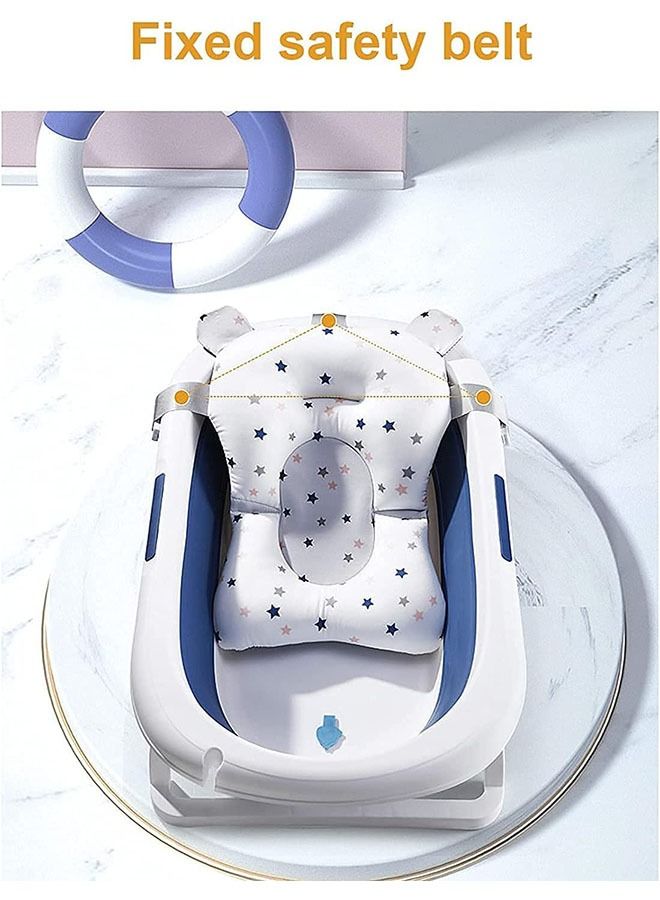 Arabest Baby Bath Pad, Adjustable Non-Slip Floating Infant Bath Support Cushion, Baby Bath Pillow for Bathtub, Bath Tub Seat Mat For New Born/Infants Bathing Support | Bath Organizers, 0-12 Months - Image 2
