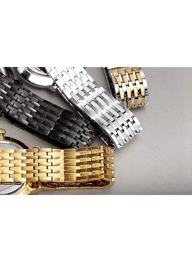 August Steiner Mens Quartz Watch Analog Display and Stainless Steel Strap - Image 5