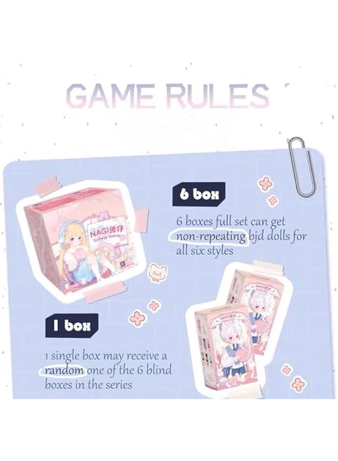 Arabest BJD Dolls Blind Box Figure, Kawaii 1/12 Mechanical Jointed Doll Surprise Toys Mystery Boxes Figures Collectible Action Figure Posable Dress Up Doll for Girls Boys (1 Single Box) - Image 3