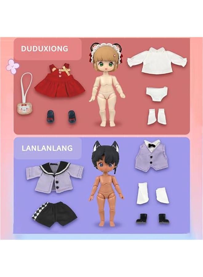 Arabest BJD Dolls Blind Box Figure, Kawaii 1/12 Mechanical Jointed Doll Surprise Toys Mystery Boxes Figures Collectible Action Figure Posable Dress Up Doll for Girls Boys (1 Single Box) - Image 4