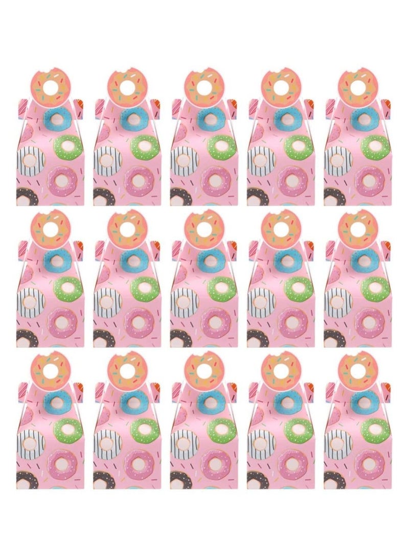 SYOSI 25pcs Gift Cookie Box Donut Gift Box Candy Box Kids Gift Box Birthday Wedding Bridal Shower Donut Party Supplies - Image 2