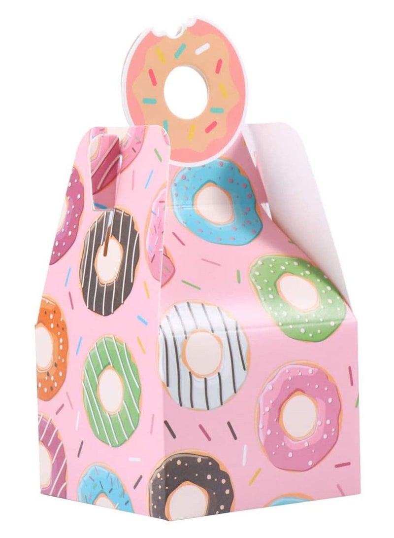 SYOSI 25pcs Gift Cookie Box Donut Gift Box Candy Box Kids Gift Box Birthday Wedding Bridal Shower Donut Party Supplies - Image 4