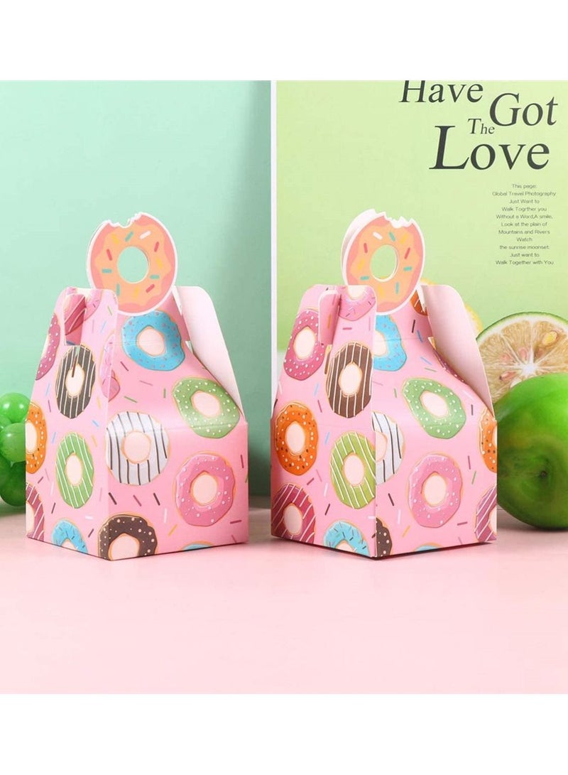 SYOSI 25pcs Gift Cookie Box Donut Gift Box Candy Box Kids Gift Box Birthday Wedding Bridal Shower Donut Party Supplies - Image 3