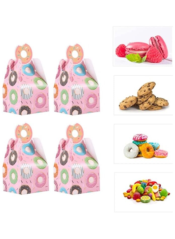 SYOSI 25pcs Gift Cookie Box Donut Gift Box Candy Box Kids Gift Box Birthday Wedding Bridal Shower Donut Party Supplies - Image 1