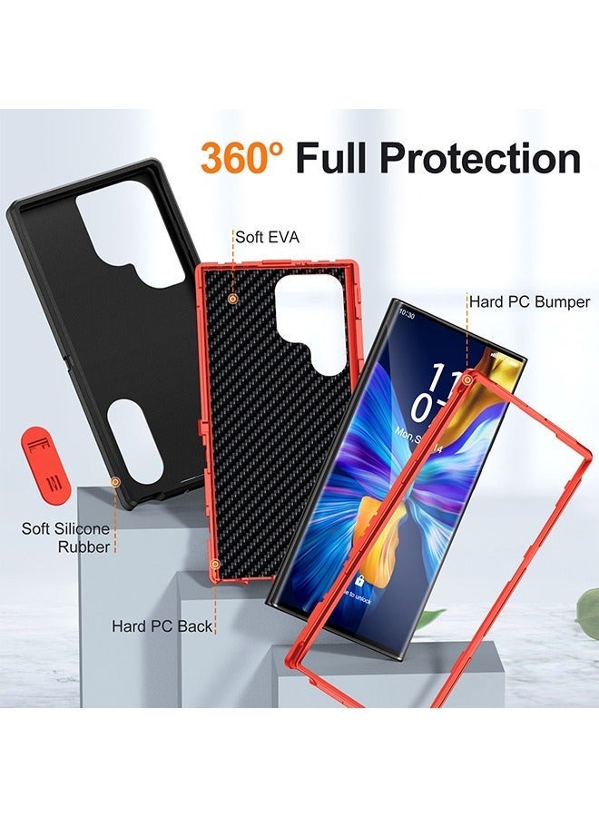 X-level Samsung Galaxy S24 Ultra Case Cover Shockproof Camera Len Protection Anti-scratch Comfortable Touch Feel Rugged & Durable Kickstand Holder Back Cover Phone Shell Accessories Protector - Image 4