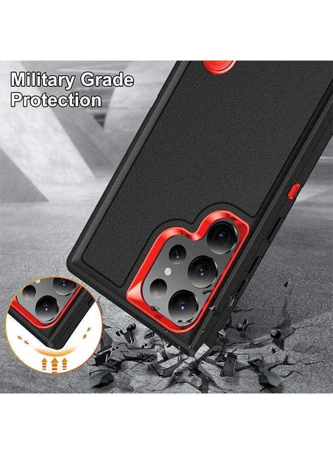 X-level Samsung Galaxy S24 Ultra Case Cover Shockproof Camera Len Protection Anti-scratch Comfortable Touch Feel Rugged & Durable Kickstand Holder Back Cover Phone Shell Accessories Protector - Image 5