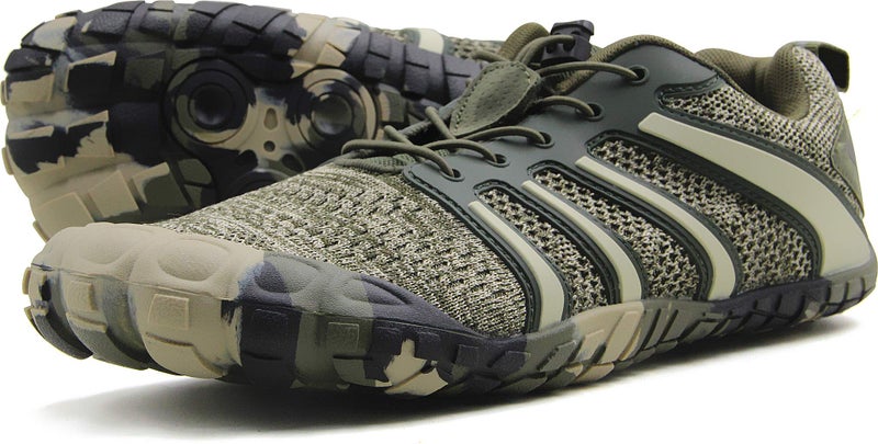 Oranginer Men's Barefoot Running Shoes Breathable Casual Walking Shoes for Men Camouflage Size 8