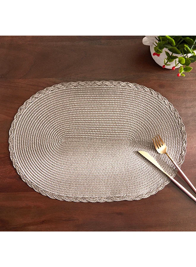 Home Box Miso Oval Polypropylene Placemat 45x30 cm