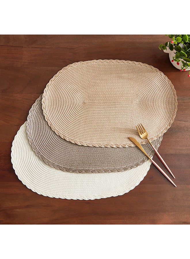 Home Box Miso Oval Polypropylene Placemat 45x30 cm - Image 4