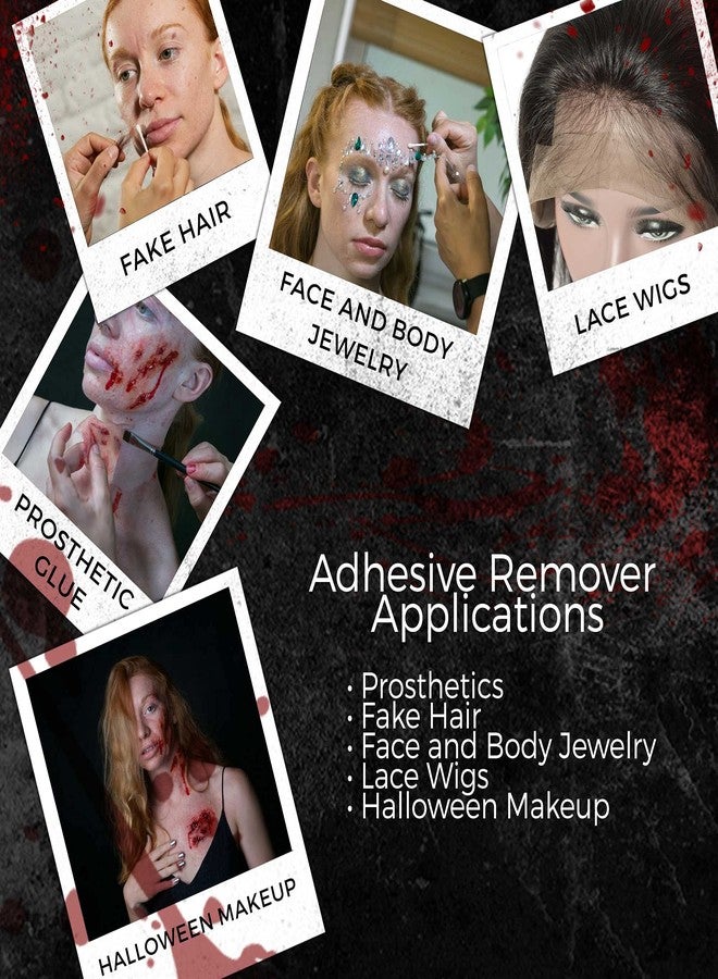 Narrative Cosmetics Adhesive Remover, Extra Strength Professional Adhesive Glue & Makeup Remover for SFX Prosthetics, 2 Fl. Oz. - Image 3