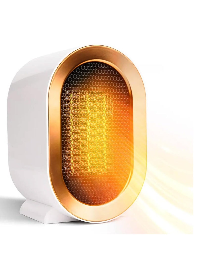 Excefore Space Heaters for Indoor Use, Plug in Portable Small Room Personal Heater, 1000 Watt Mini Heater for Upgraded Small Heater for Office Home - Image 1