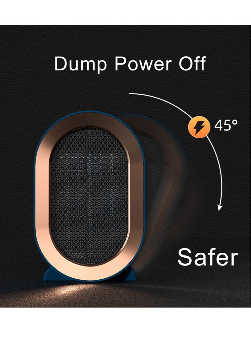 Excefore Space Heaters for Indoor Use, Plug in Portable Small Room Personal Heater, 1000 Watt Mini Heater for Upgraded Small Heater for Office Home - Image 3