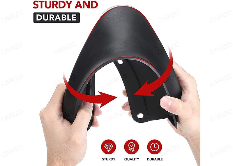 CARIZO® Car Heavy Duty Splash Mud Guards | OE Type Front and Rear Mud Flaps | Pack of 4 | Compatible with Volkswagen Vento (Type-1) 2010-2015 - Image 3
