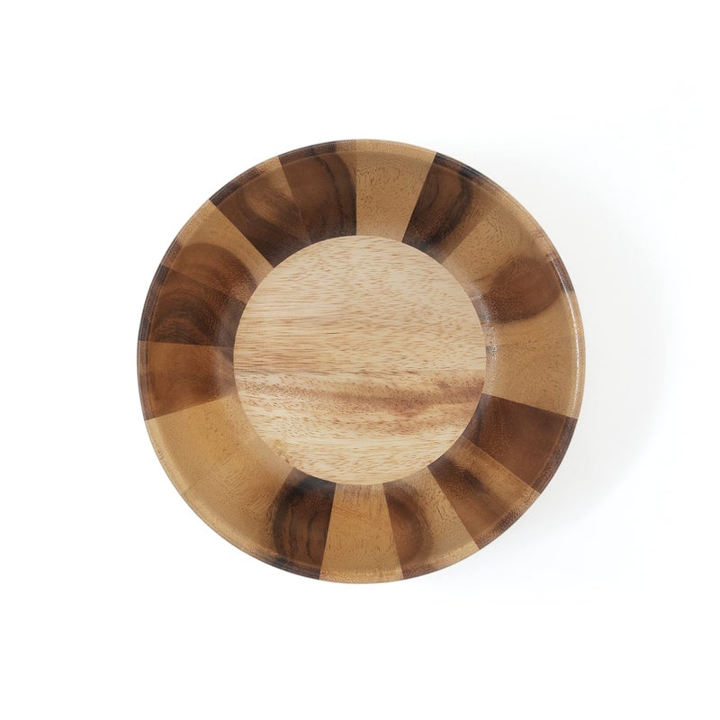 Lipper International 1268 Acacia Sunburst Serving Bowl  Salad-for-One  7.88""  Single Bowl - Image 4