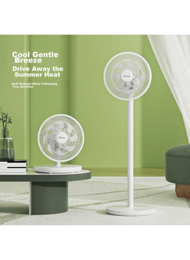 Shinee Electric Fan/floor Fan, Desk Fan/stand Fan, Home And Office Use, Adjustable Height With Oscillation, Non-remote Control, 12 Blades Electric Fan Fs-n9 - Image 3