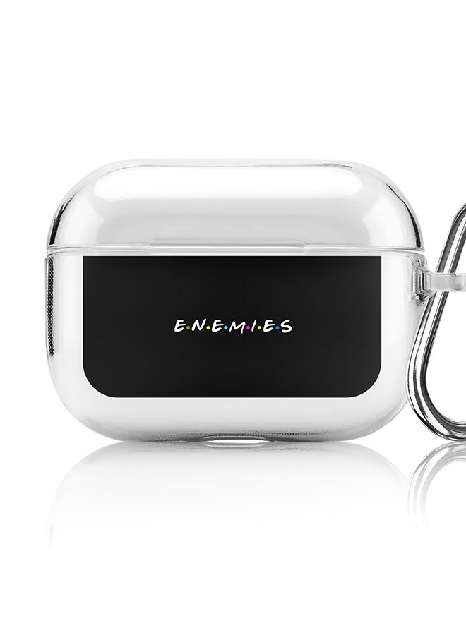 Stylizedd Classic Clear printed Case for Apple AirPods Pro 2nd Generation Thin Transparent Cover [Designed for Apple AirPods Pro 2nd Generation] - Enemies - Image 1