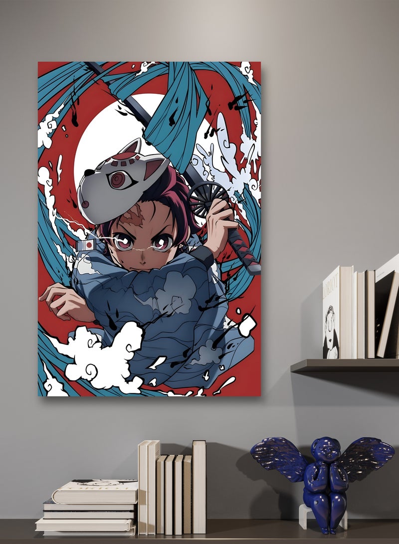 MODCLASS Wall Art Printed Canvas Frame Demon Slayer  - Image 1