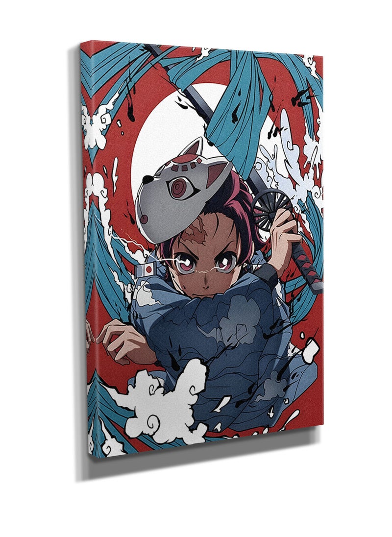 Wall Art Printed Canvas Frame Demon Slayer - pzsku/Z1A14D0891D208406019CZ/45/_/1701009783/7523b33b-031a-4835-81f4-276ba0f84430