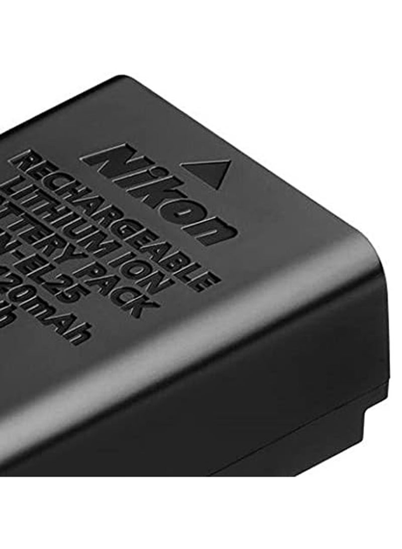 نيكون Fujifilm Vfb12502 Nikon En-El25 Rechargeable Li-ion Battery 1120mAh Z50 Black - Image 2