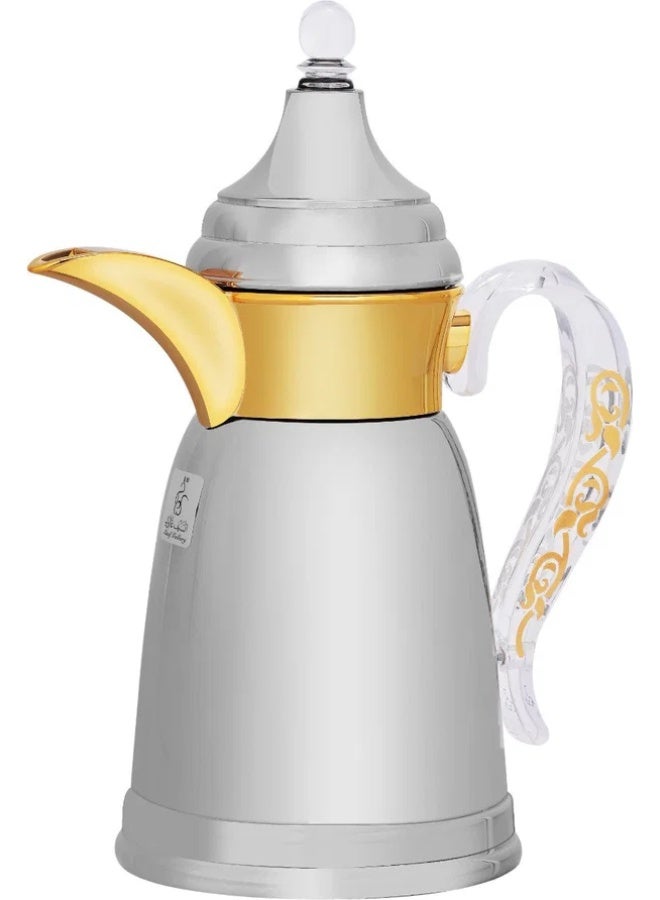 السيف غاليري ترمس، 600 مل، هيكل داخلي وخارجي من الفولاذ - فضي وذهبي - Image 2