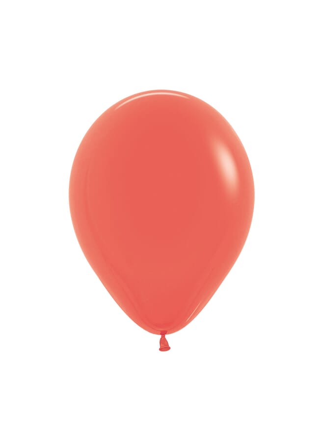 Party Time 50 Piece Round Latex Fashion Balloons 5Inch Coral - Image 1