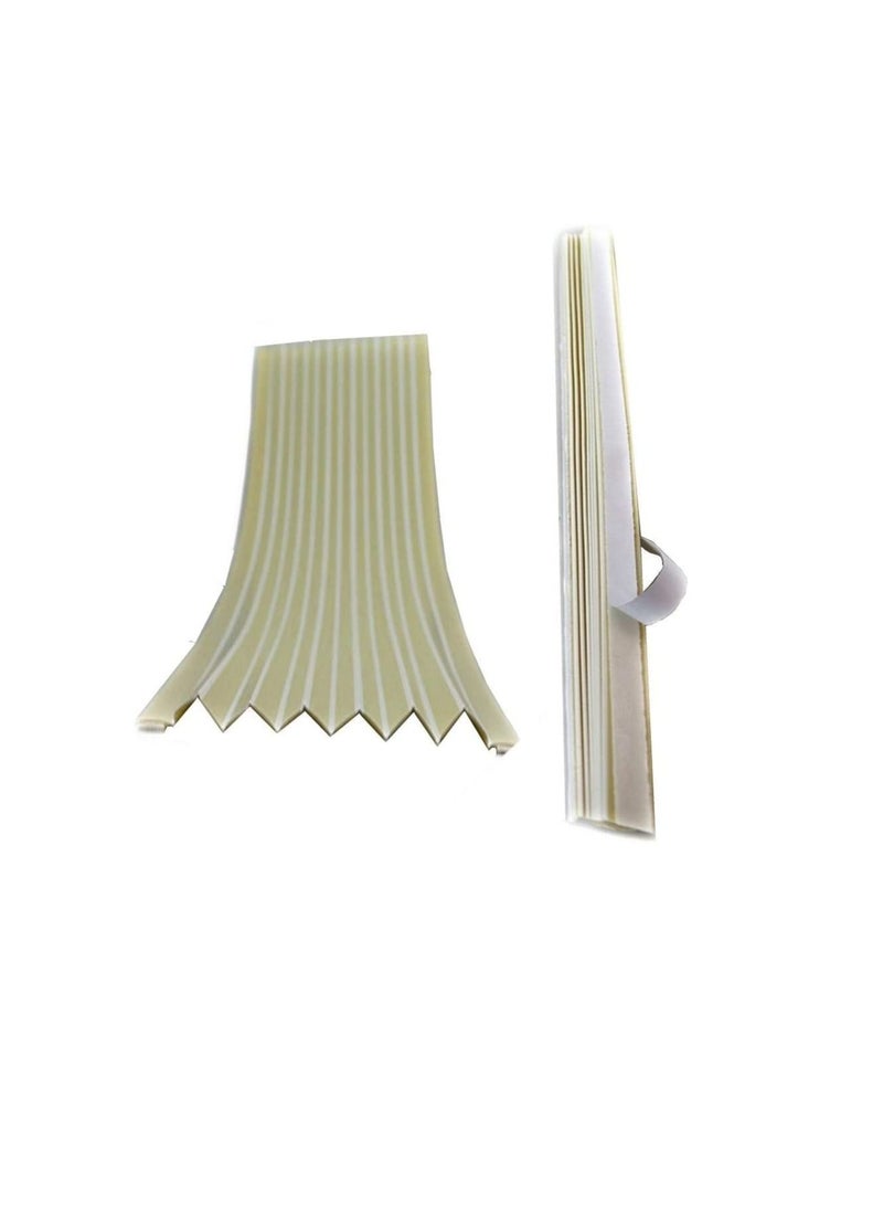 44cm X 2 Door Finger Hinge-Side Safety Guard Shield Protector Grey On White Color- Door Opening/Closing Protected Cover - Baby Finger Protector From Injury When The Door Is Closed  - Image 1