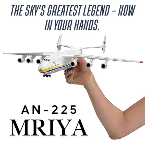 Sage Square Airbus AN-225 Mriya Antonov 20cm Aircraft Model | Die-Cast Metal Plane with Landing Gears | Collectible for Aviation Enthusiasts | Display, Office, Gifting | Detailed Aviation Memorabilia - Image 5