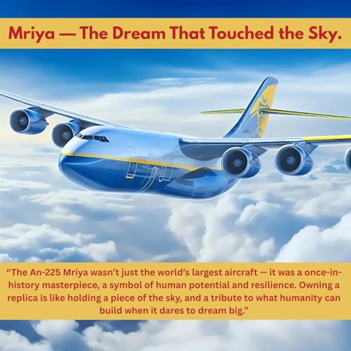 Sage Square Airbus AN-225 Mriya Antonov 20cm Aircraft Model | Die-Cast Metal Plane with Landing Gears | Collectible for Aviation Enthusiasts | Display, Office, Gifting | Detailed Aviation Memorabilia - Image 3