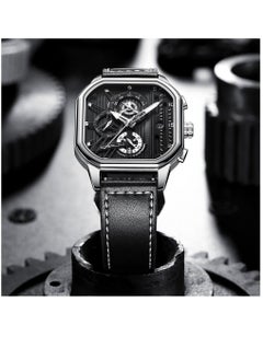 CRRJU CRRJU Men Watches Top Brand Luxury Leather Watch For Men Waterproof Sport Watch Man Quartz Wristwatch Date Chronograph+Box  - Image 5