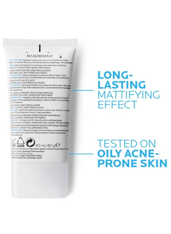 لا روشيل لاروش بوزيه Effaclar Mat Mattifying Moisturizer للبشرة الدهنية 40 مل  - Image 2