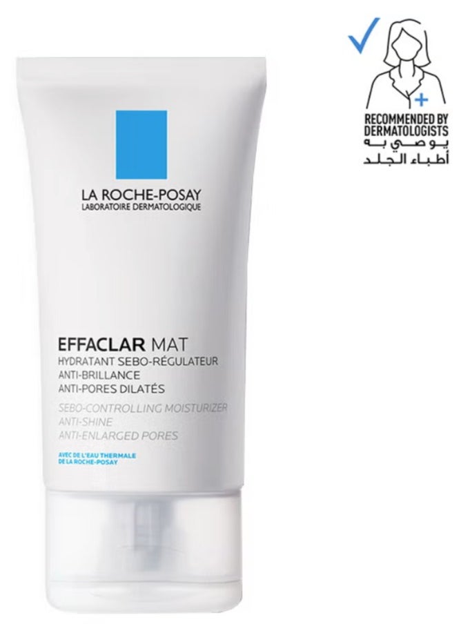 لا روشيل لاروش بوزيه Effaclar Mat Mattifying Moisturizer للبشرة الدهنية 40 مل  - Image 1
