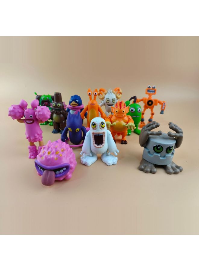انفجارات الوحش جوقة MySingingMonsters الكرتون اليدوية دمية الحلي لعبة اللعب العصرية - اللون: جيل بانبان (مجموعة من 8) - Image 3